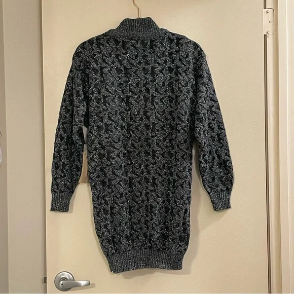 DIANE VON FURSTENBERG Vintage 80sTurtleneck Cardigan Sweater Set